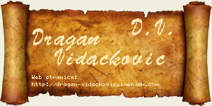 Dragan Vidačković vizit kartica